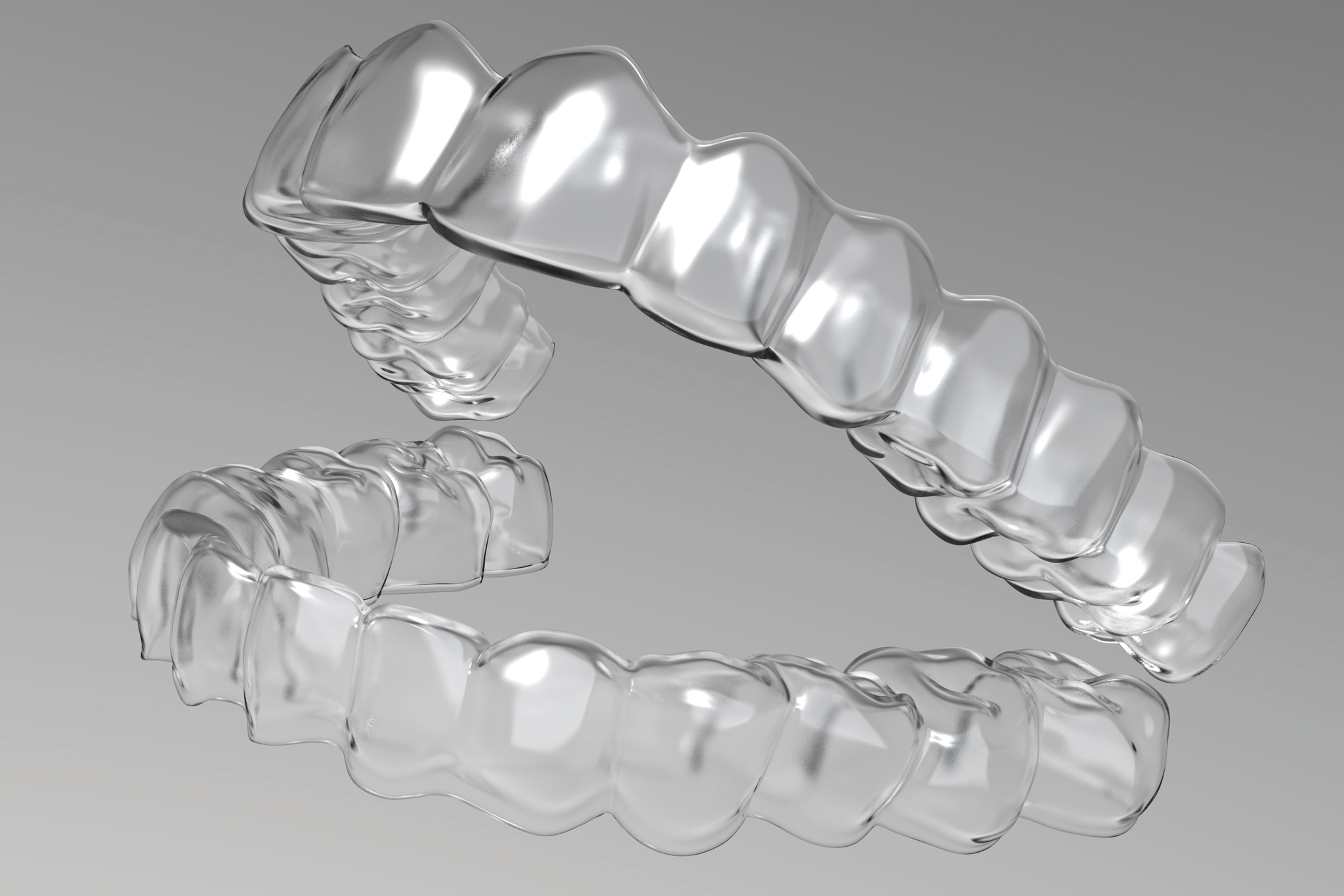 Straightening with clear aligners